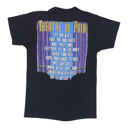 1985 Motley Crue Theatre Of Pain Shirt Back