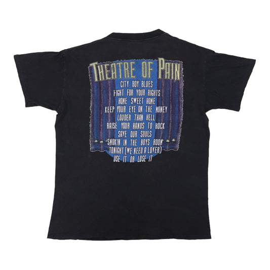1985 Motley Crue Theatre Of Pain Shirt Back