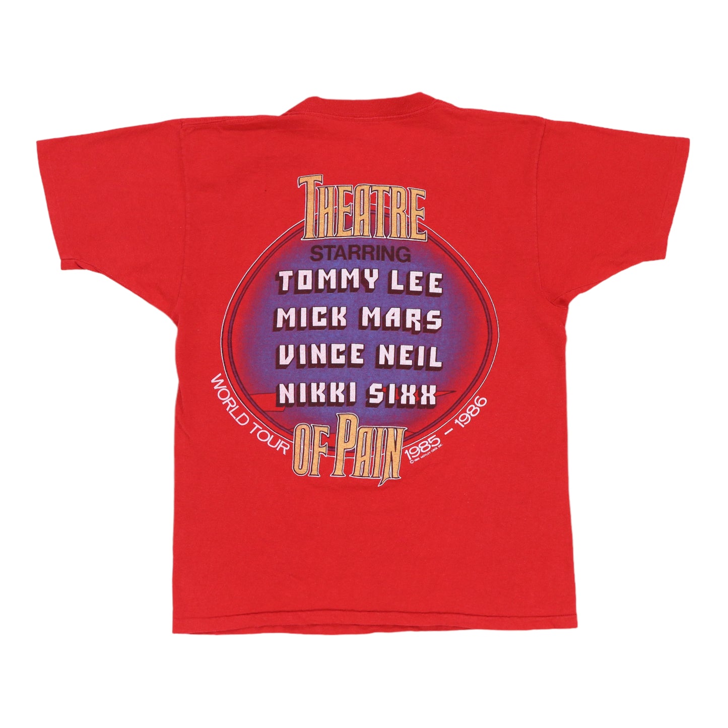 1985 Motley Crue Theatre Of Pain Tour Shirt