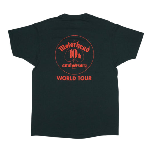 1985 Motorhead 10th Anniversary Tour Shirt Back