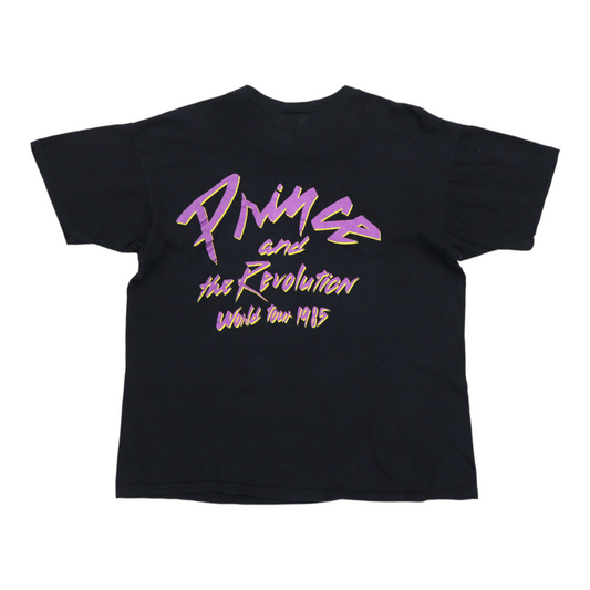 1985 Prince & The Revolution World Tour Shirt Back