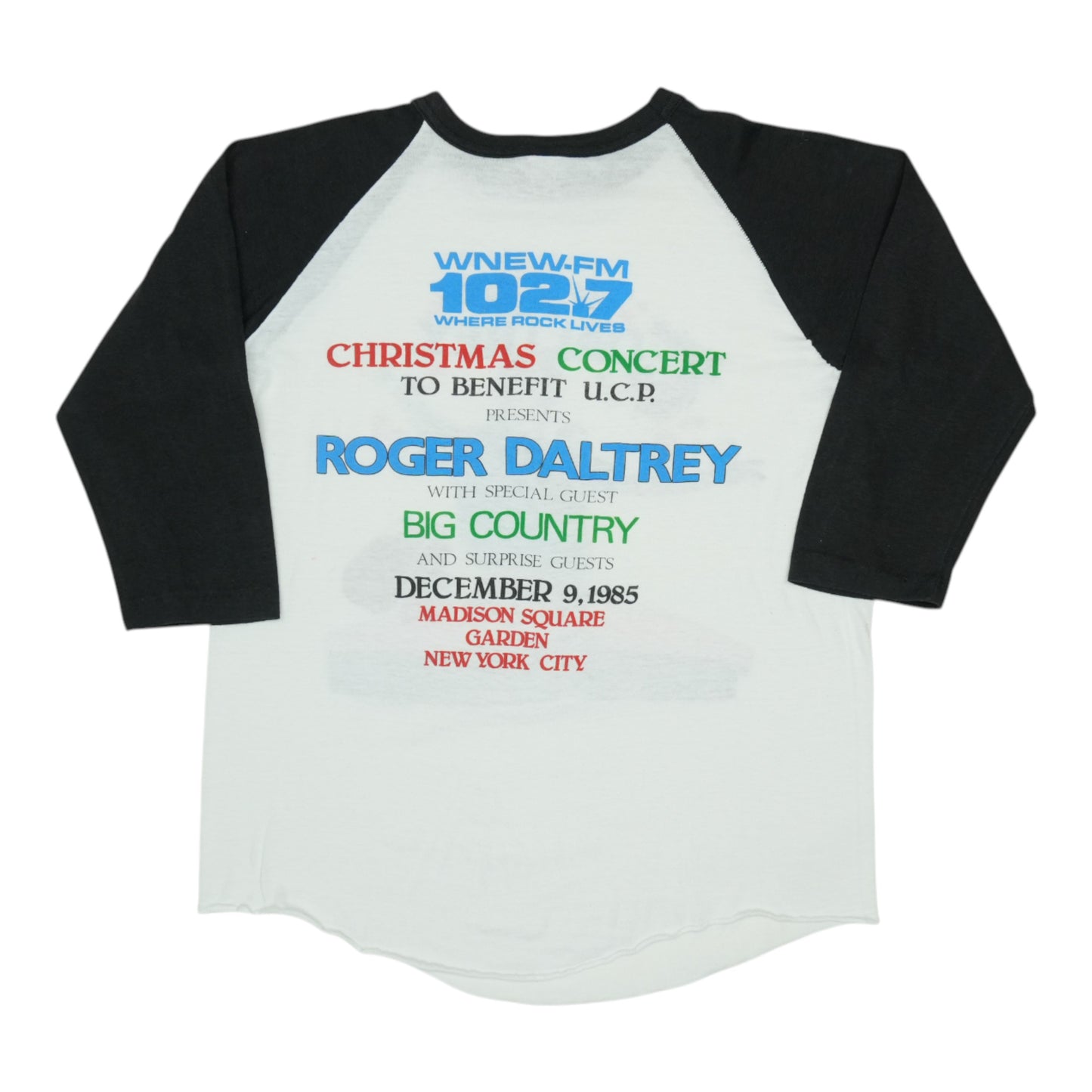 1985 Roger Daltry Christmas Concert Jersey Shirt