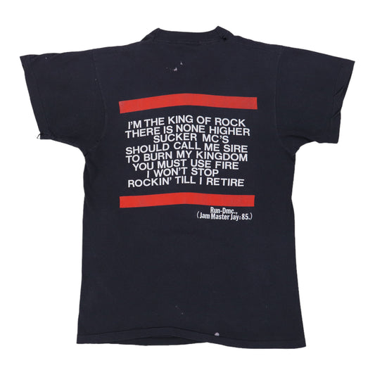 1985 Run DMC King Of Rock Shirt Back
