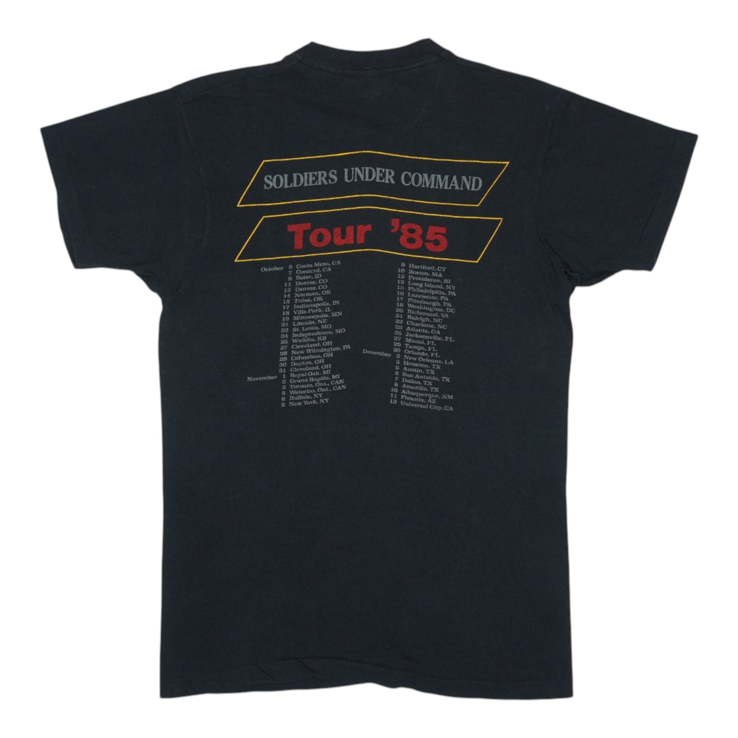 1985 Stryper Soldiers Under Command Tour Shirt