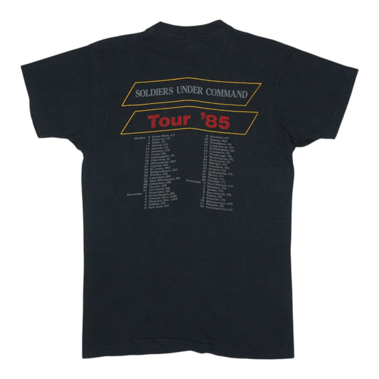 1985 Stryper Soldiers Under Command Tour Shirt Back