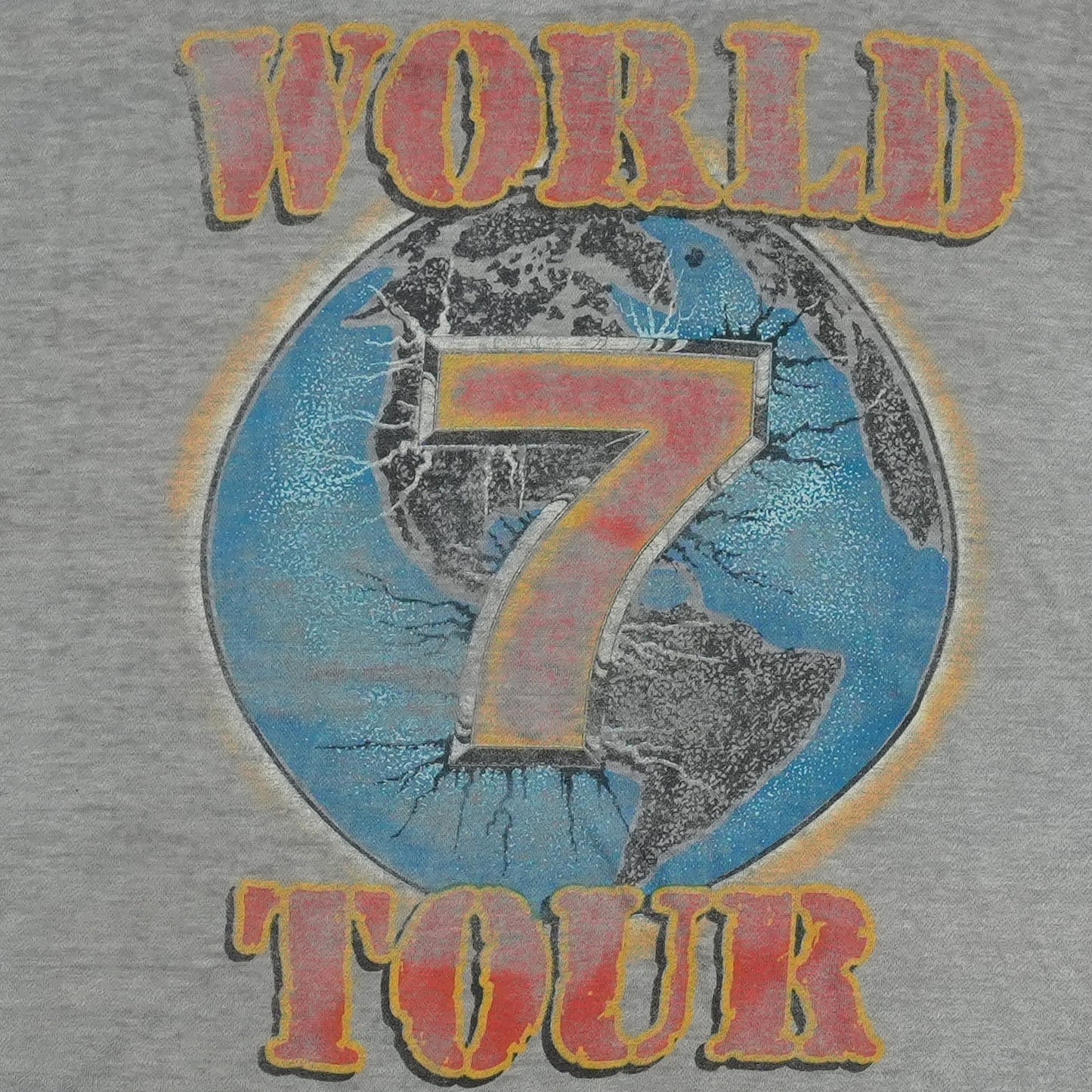 1985 Triumph Thunder Seven World Tour Shirt Detail 6