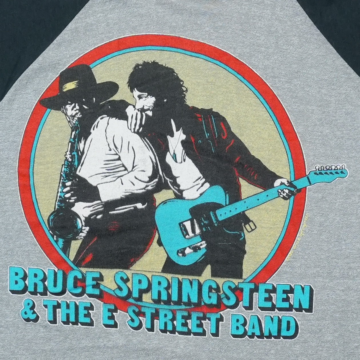 1985 Bruce Springsteen And The E Street Band World Tour Raglan