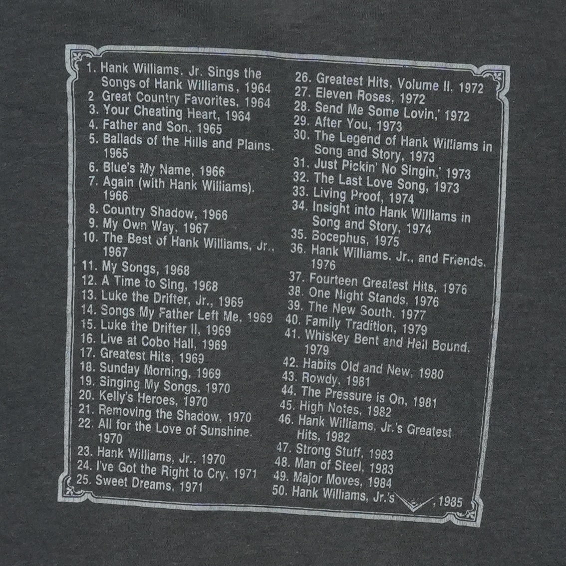 1985 Hank Williams Jr Five-O Shirt
