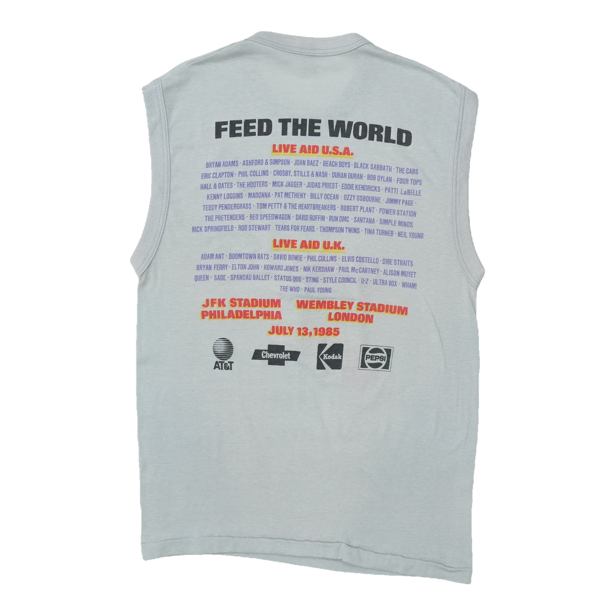 1985 Live Aid Philadelphia Tank Top