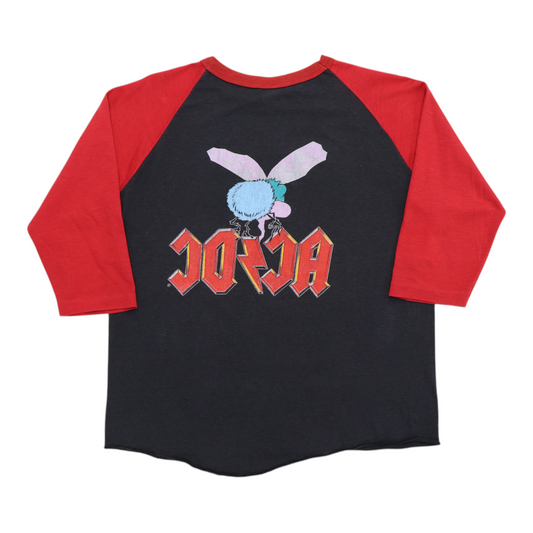1985 ACDC Fly On The Wall Jersey Shirt Back