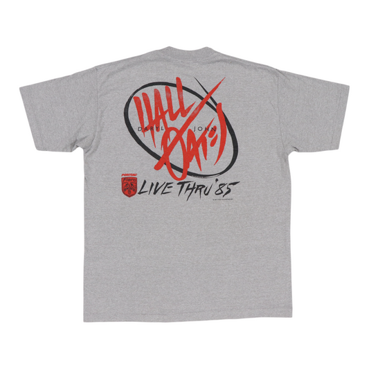 1985 Hall & Oates Live Thru 85 Tour Shirt Back