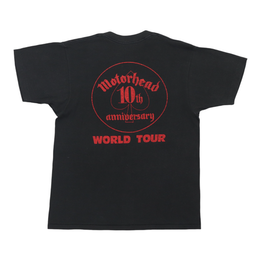 1985 Motorhead 10th Anniversary World Tour Shirt Back