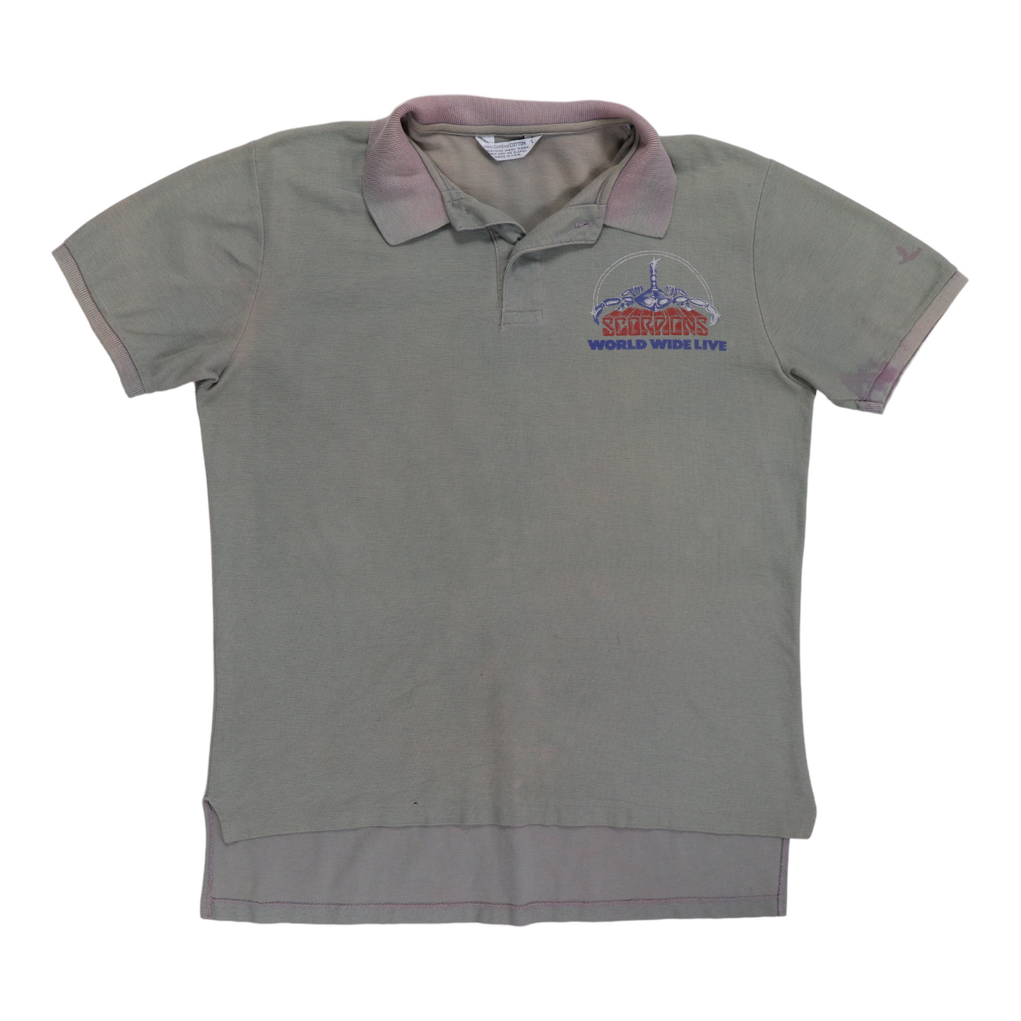 1985 Scorpions Summer Sting Collard Shirt