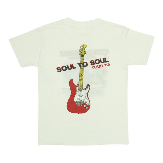 1985 Stevie Ray Vaughan Soul To Soul Tour Shirt Back