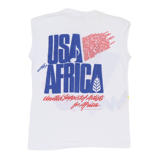 1985 We Are The World Concert Sleeveless Shirt Back