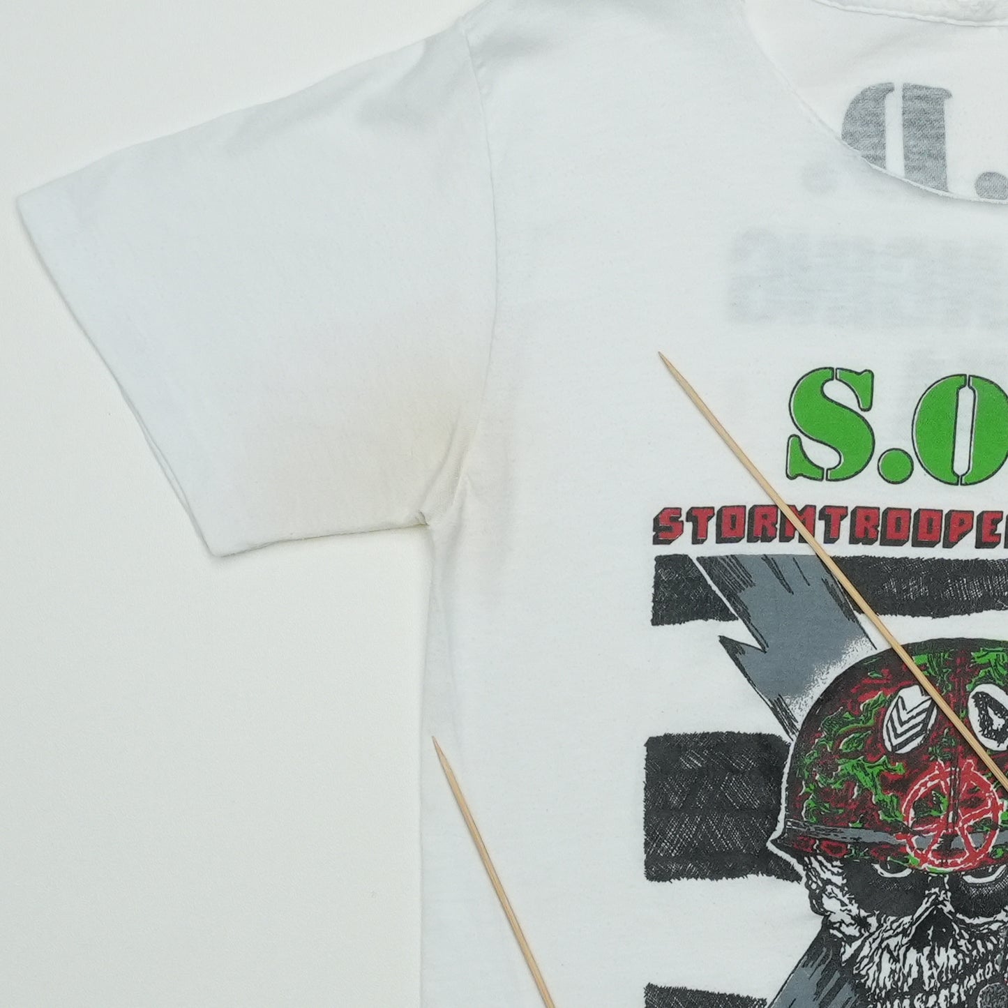 1985 S.O.D. Stormtroopers of Death Speak English or Die Shirt Detail 3