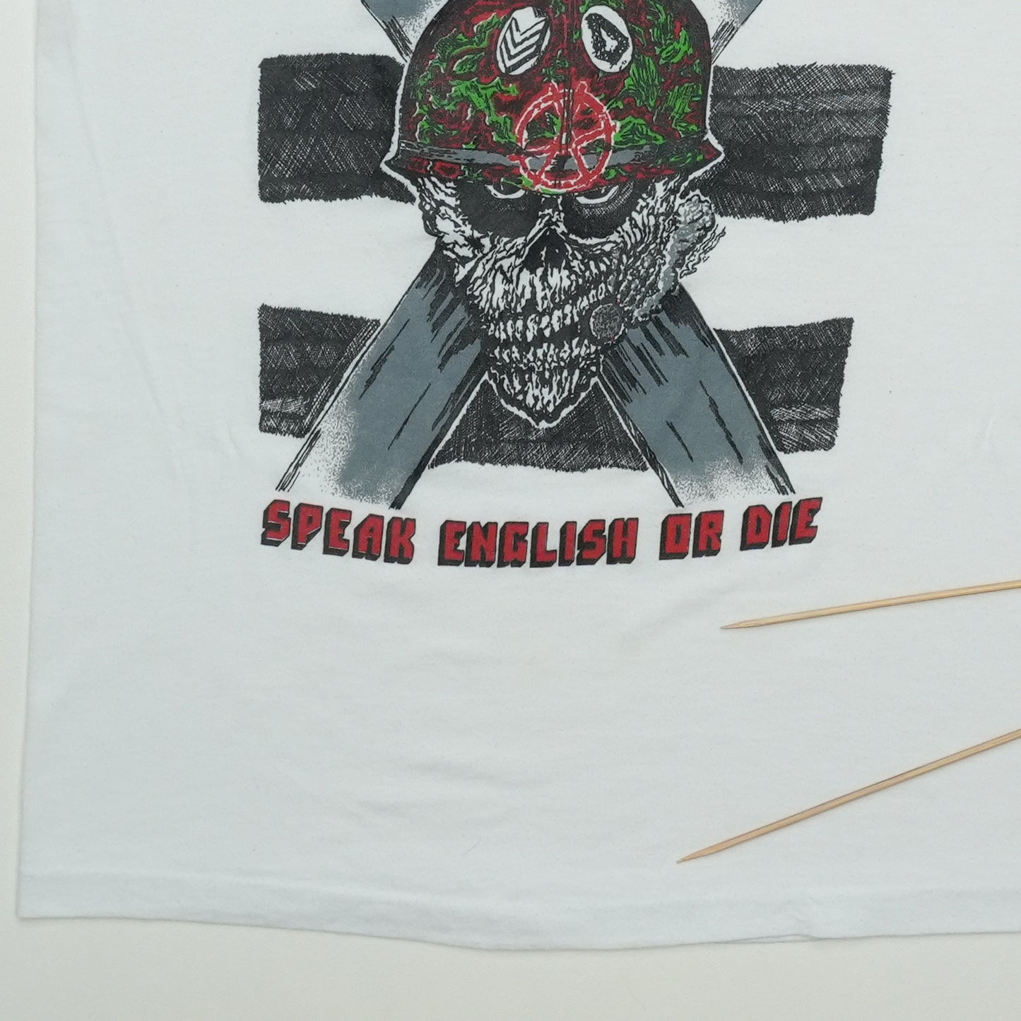 1985 S.O.D. Stormtroopers of Death Speak English or Die Shirt Detail 5