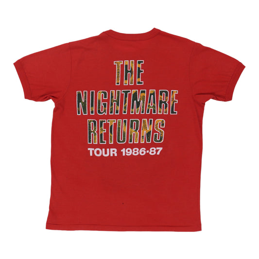1986 Alice Cooper Nightmare Returns Tour Shirt Back