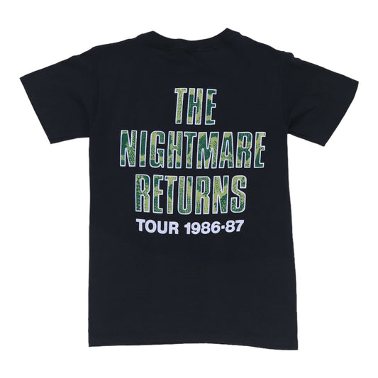 1986 Alice Cooper The Nightmare Returns Tour Shirt Back