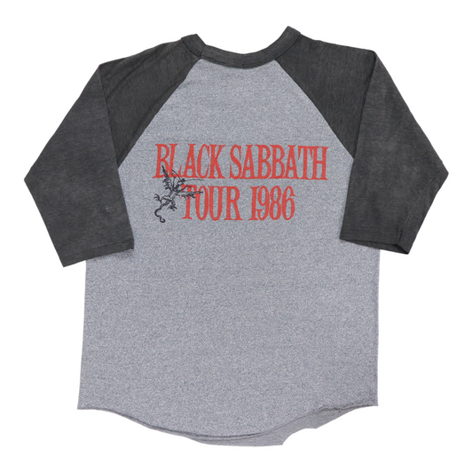 1986 Black Sabbath Tour Jersey Shirt Back