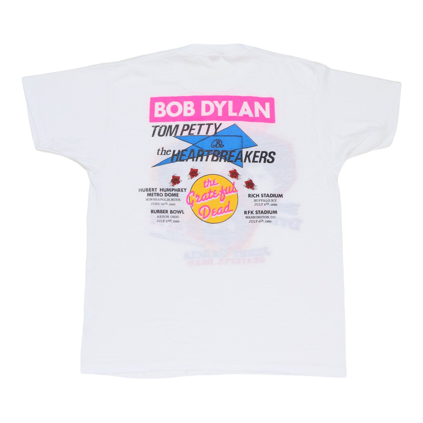 1986 Bob Dylan Tom Petty Jerry Garcia Concert Shirt