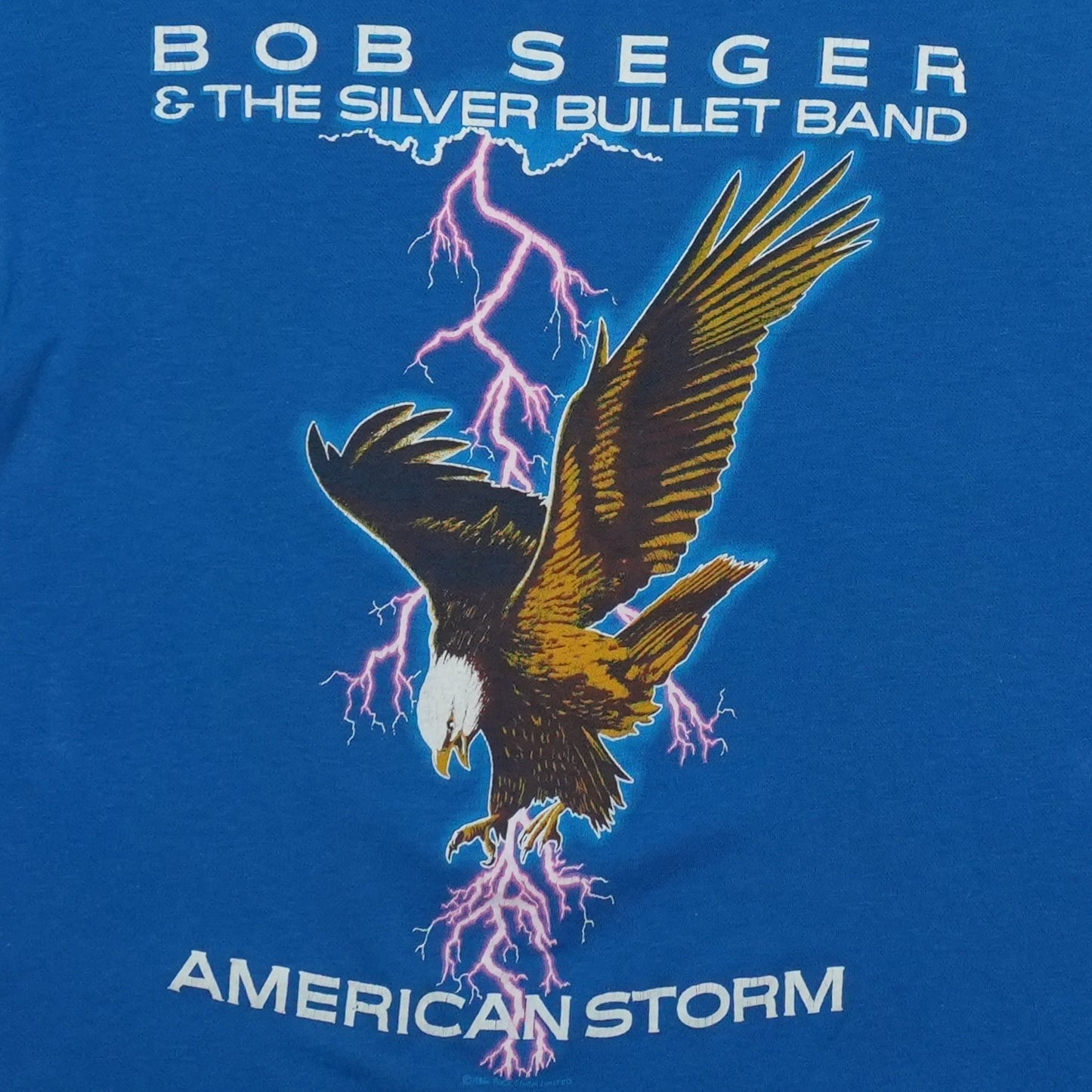 1986 Bob Seger American Storm Tour Shirt Detail 1