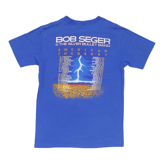 1986 Bob Seger & The Silver Bullet Band Tour Shirt Back