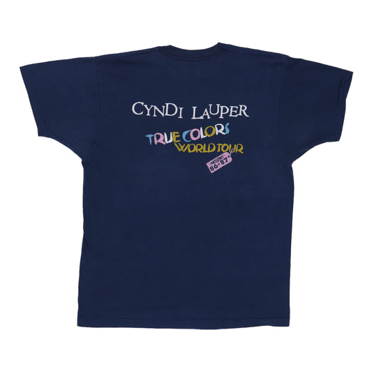 1986 Cyndi Lauper True Colors World Tour Shirt Back