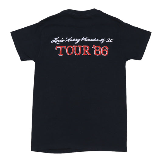 1986 Loverboy Lovin Every Minute Of It Tour Shirt Back