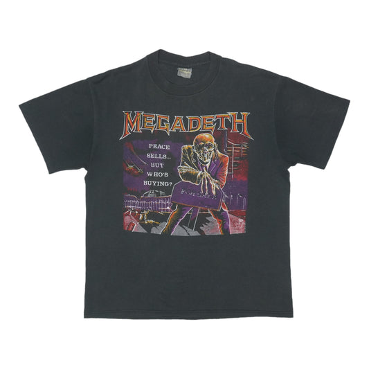 1986 Megadeth Peace Sells But Who Is Buying Tour Shirt