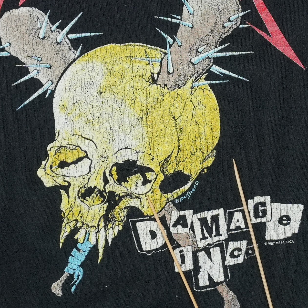 1986 Metallica Damage Inc Tour Sweatshirt