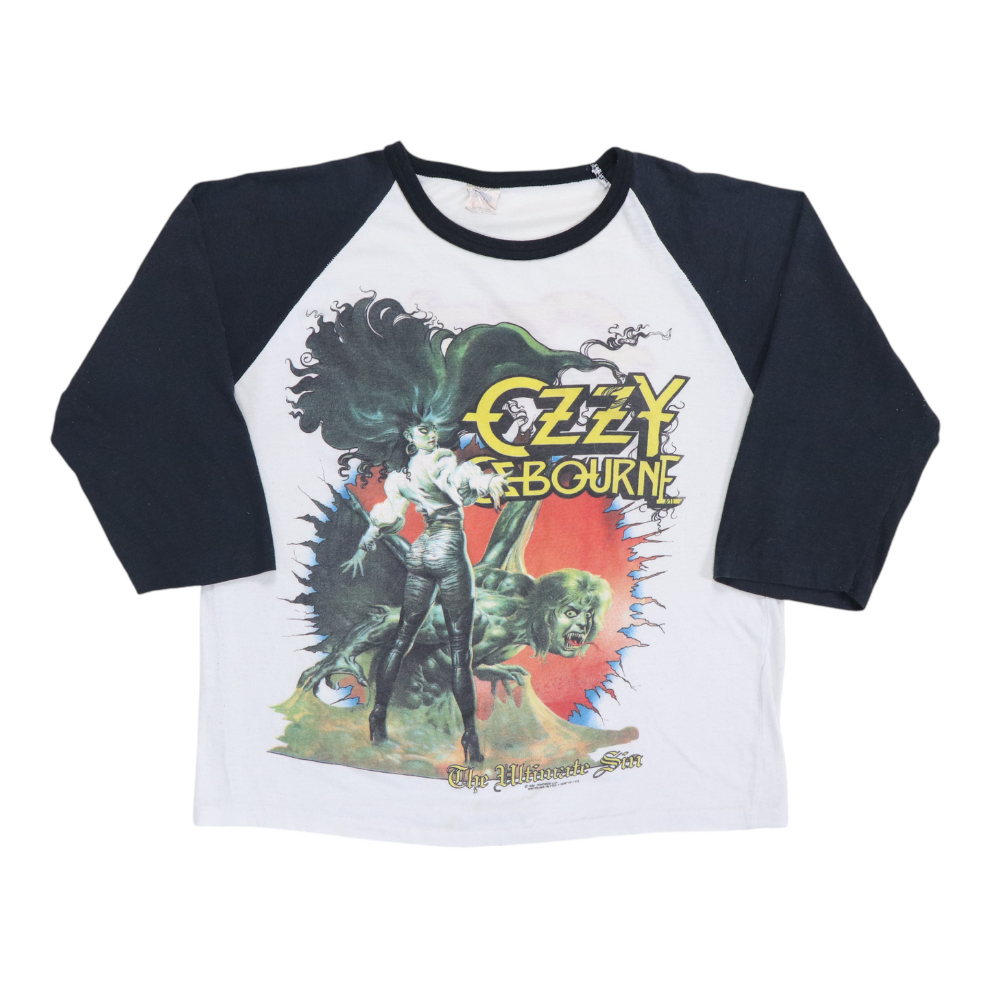 1986 Ozzy Osbourne Ultimate Sin Tour Jersey Shirt