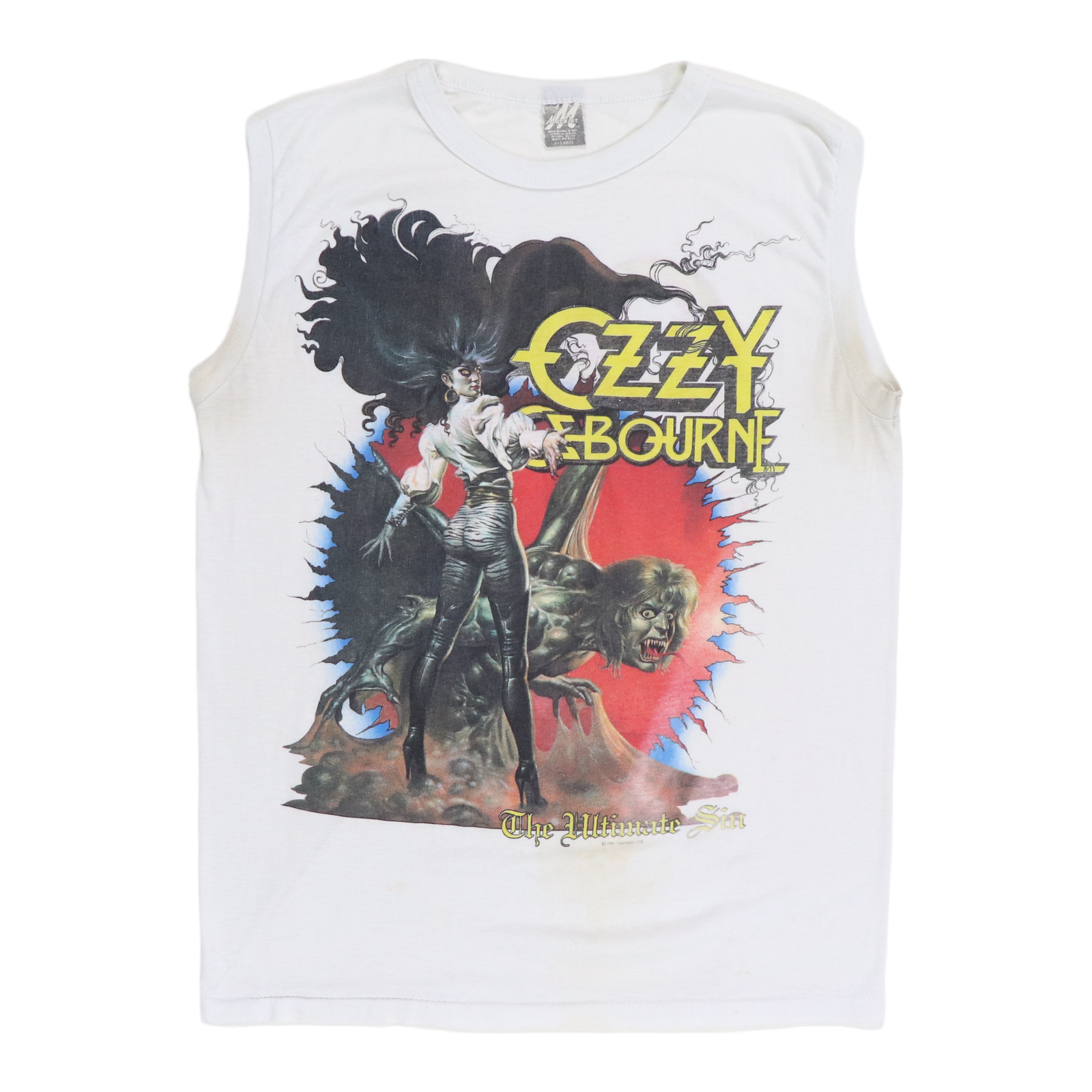 Camiseta Sin Mangas Oficial Ozzy Osbourne - Diseño Sunburst Para Hombres Y Mujeres