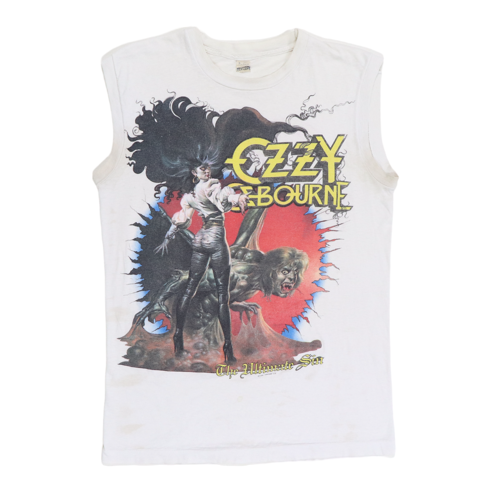 1986 Ozzy Osbourne Ultimate Sin Tour Sleeveless Shirt | Authentic