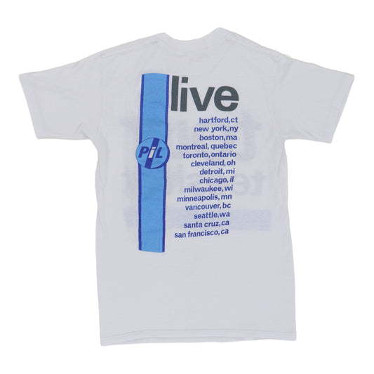 1986 Pil Tour Teeshirt Shirt Back