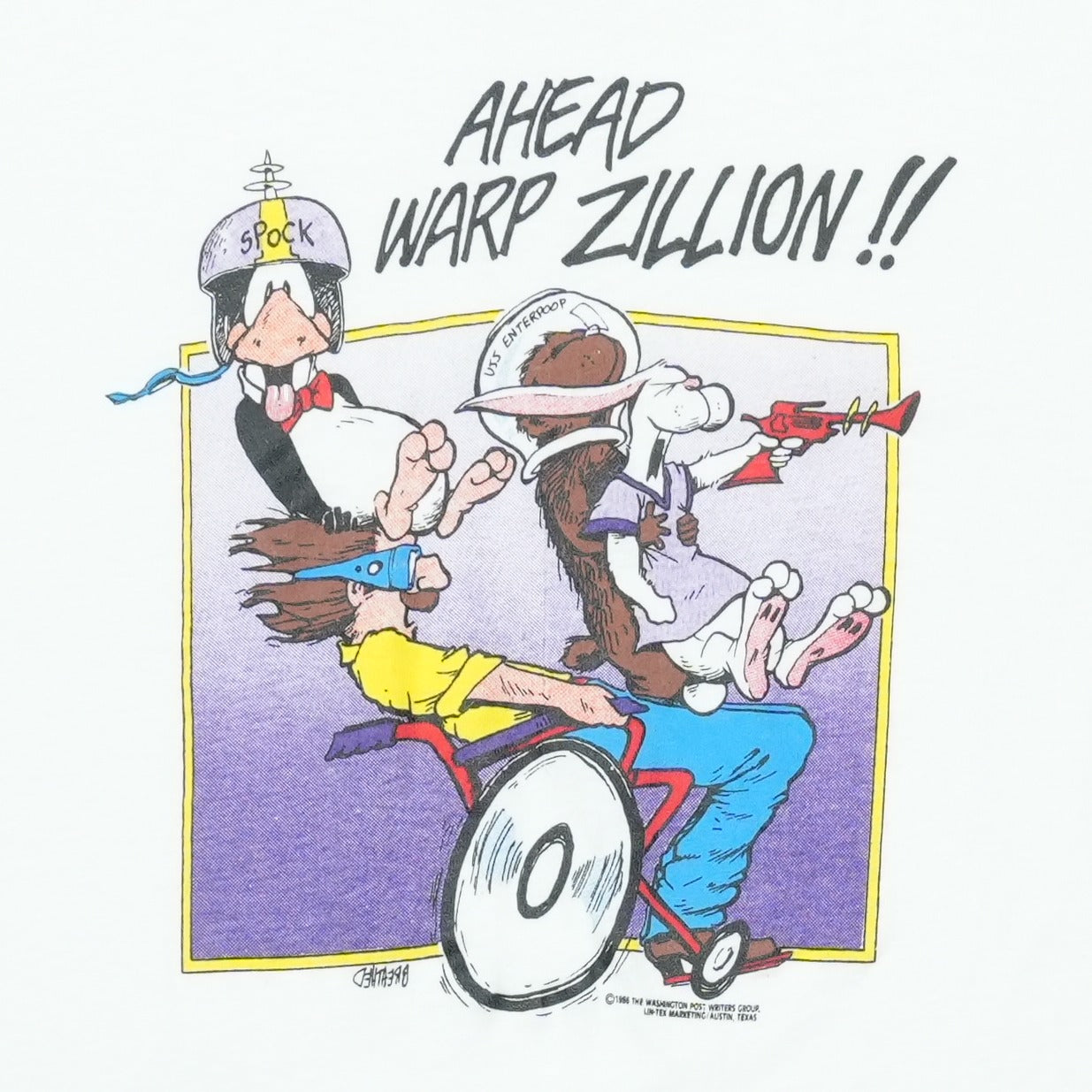 1986 Bloom County Ahead Warp Zillion Shirt