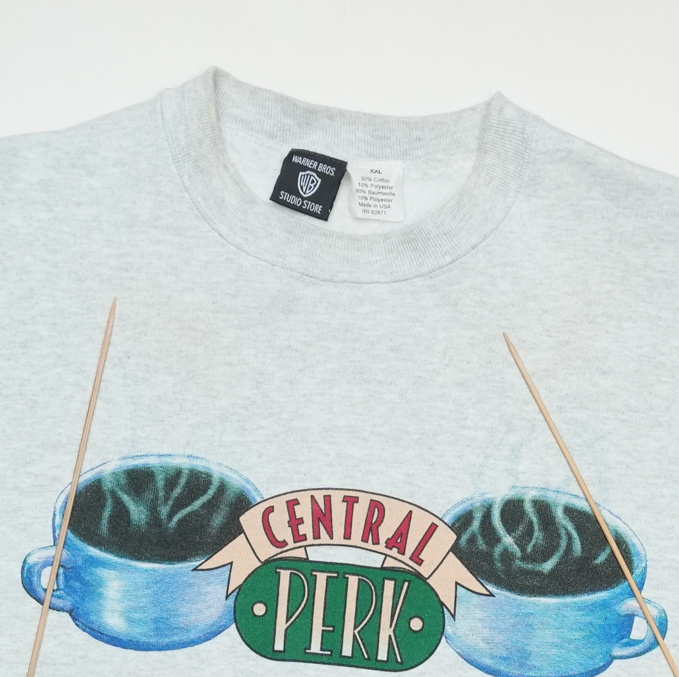 1995 Friends Central Perk Sweatshirt Front Detail 1