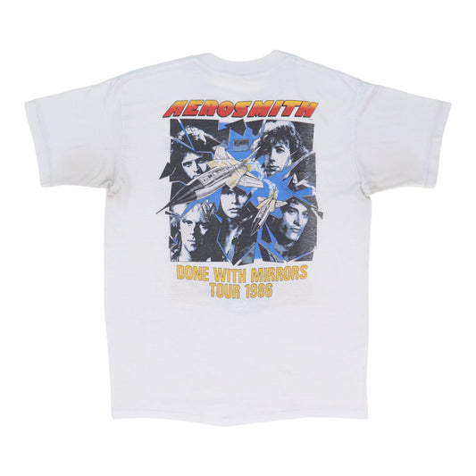 1986 Aerosmith Done With Mirrors Tour Shirt Back