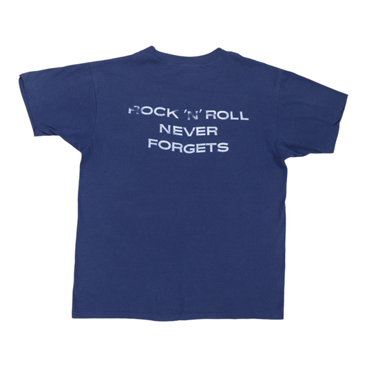 1986 Bob Seger Rock N Roll Never Forgets Shirt Back