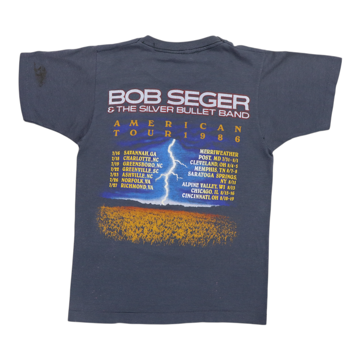 1986 Bob Seger & The Silver Bullet Band Tour Shirt