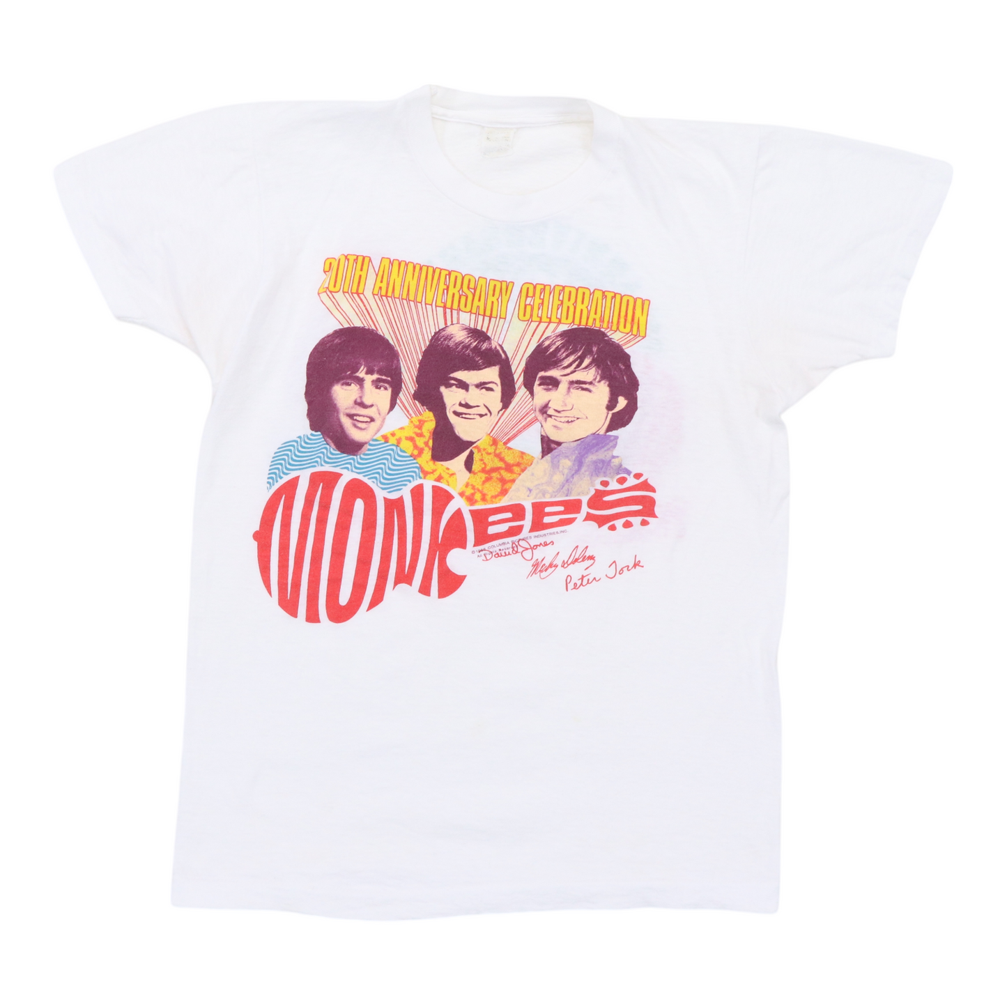 1986 The Monkees 20th Anniversary World Tour Shirt