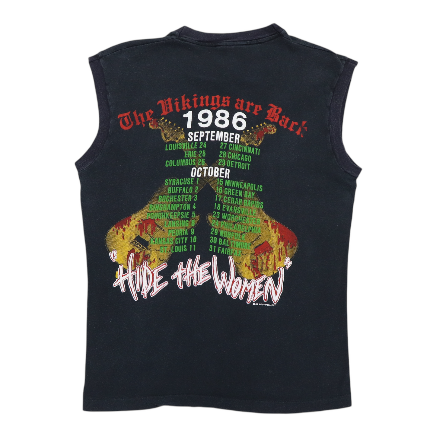 1986 Yangwie Malmsteen World Tour Sleeveless Shirt