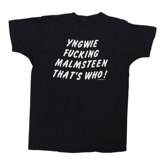 1986 Yngwie Fucking Malmsteen That's Who Shirt Back