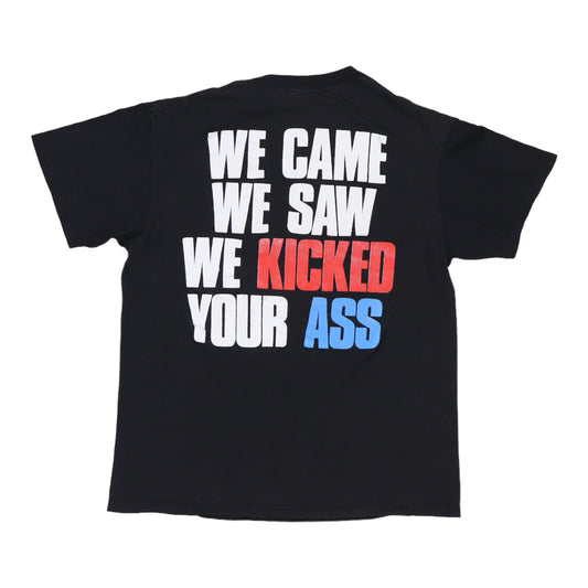 1987 Bon Jovi We Kicked Your Ass Tour Shirt Back