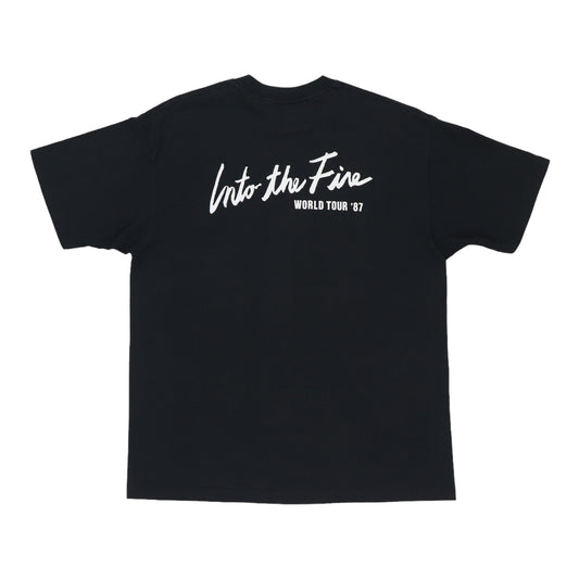 1987 Bryan Adams Into The Fire World Tour Shirt Back