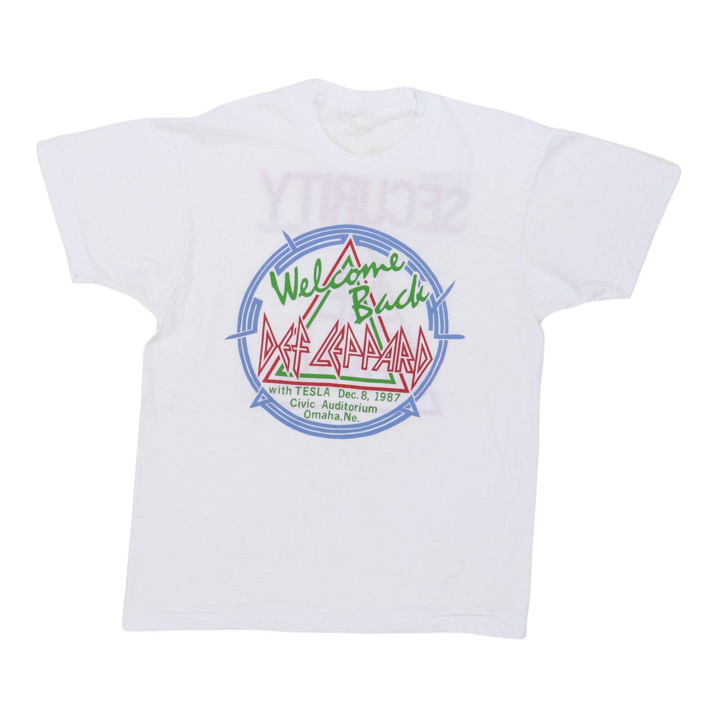 1987 Def Leppard Hysteria Crew Tour Shirt