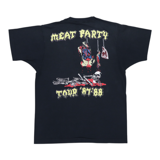1987 Exodus Meat Party Tour Shirt Back