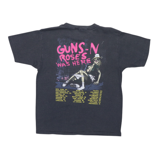 1987 Guns N Roses Appetite For Destruction Tour Shirt Back