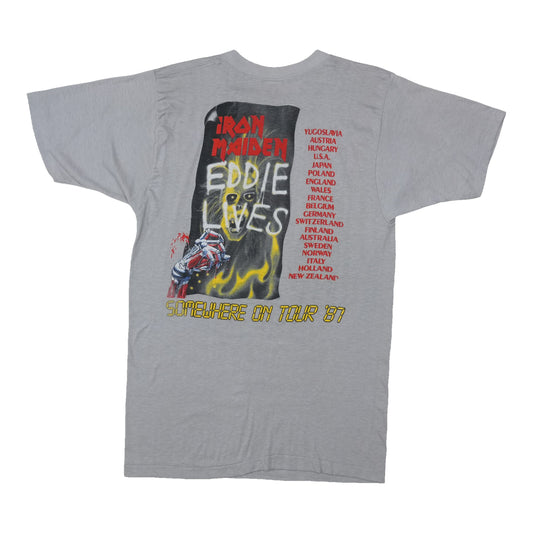 1987 Iron Maiden Somewhere On Tour Shirt