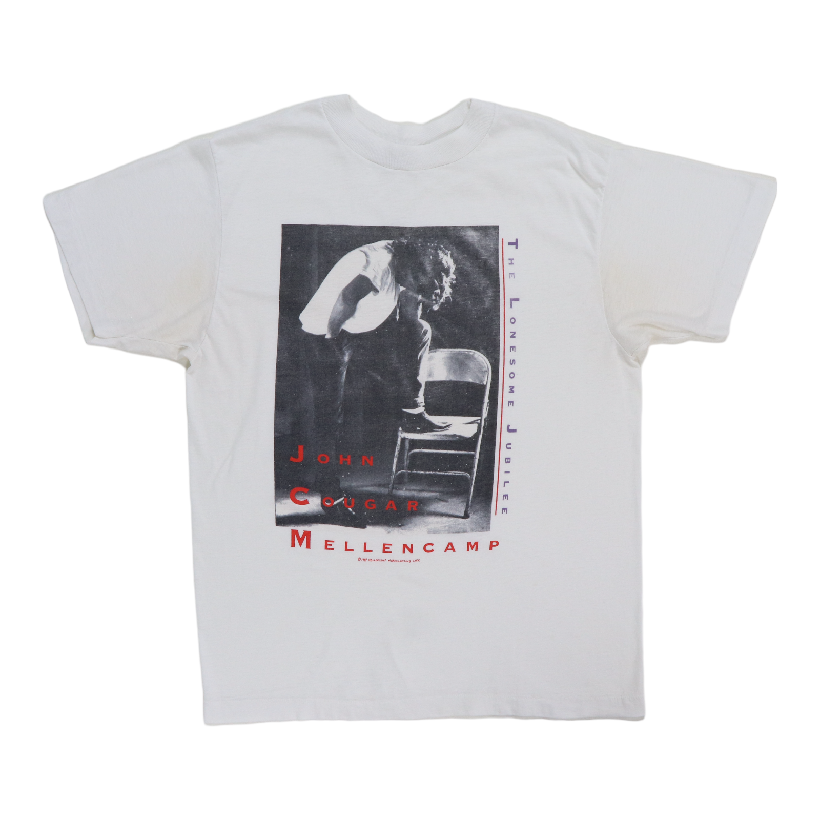 1987 John Cougar Mellancamp Lonesome Jubilee Tour Shirt 
